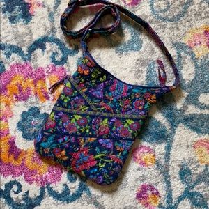 Boho Crossbody Handbag, Paisley Hippy Floral